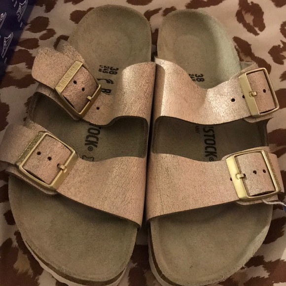 arizona washed metallic rose gold